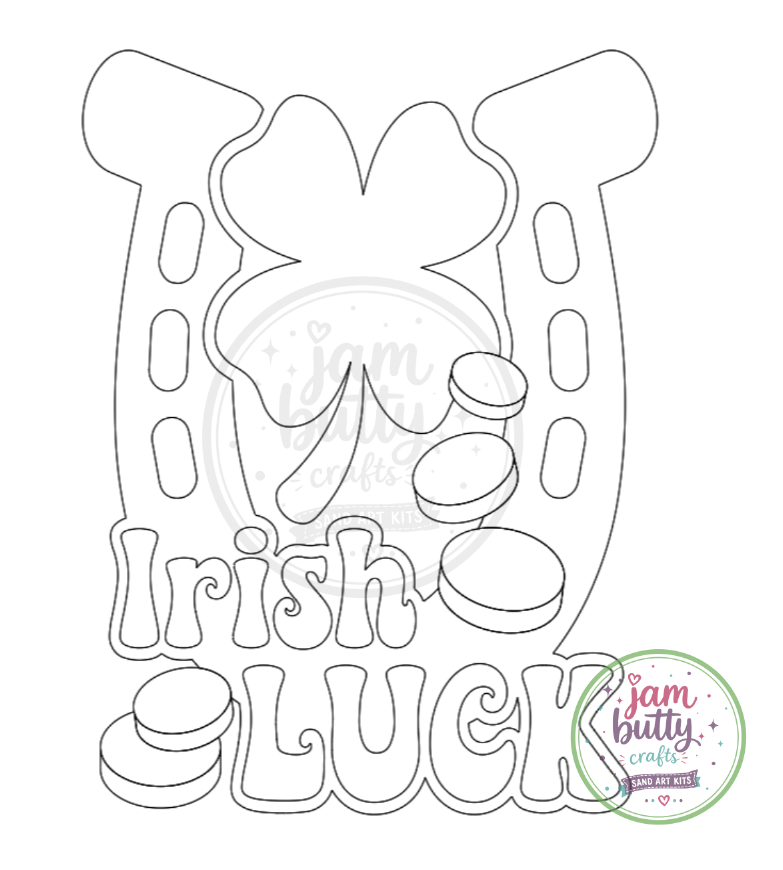 A4 Irish Luck Sand Art Kit (Made To Order)