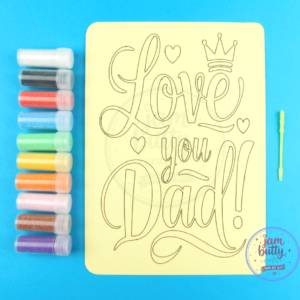 A5 Love You Dad Sand Art Kit