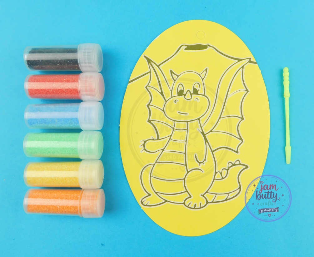 Oval Dragon Sand Art Kit.
