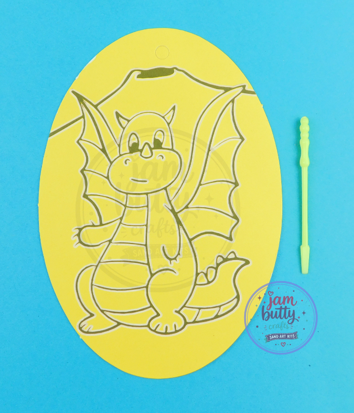 Oval Dragon Sand Art Kit. - Image 2