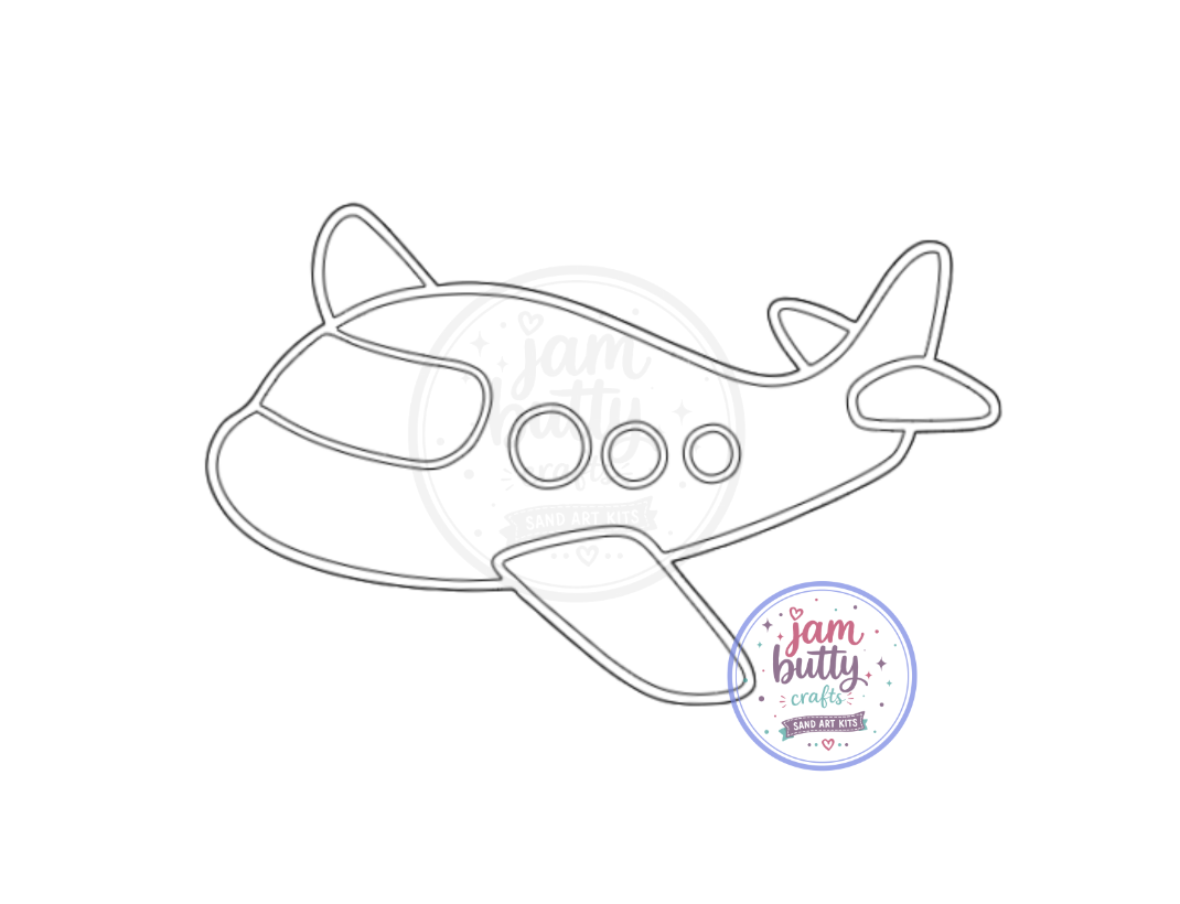 A6 Easy Aeroplane Sand Art Kit (Made to Order)