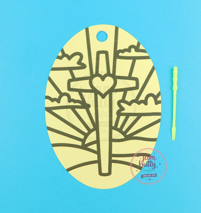 Oval Cross Sand Art Kit. - Image 2