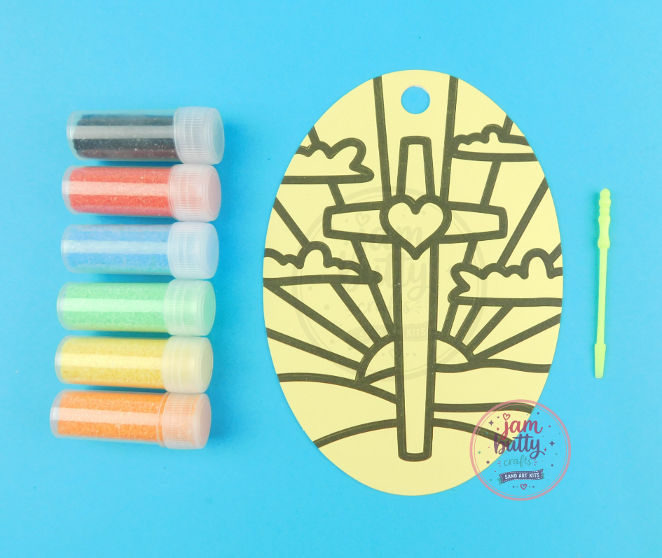Oval Cross Sand Art Kit.