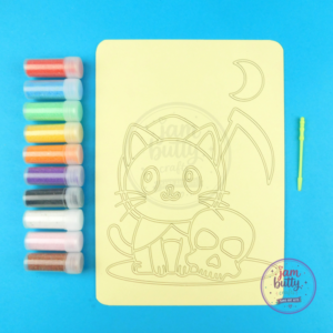 A5 Cat with Skull Sand Art Kit