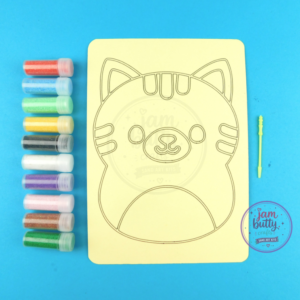 A5 Cat Snuggly Sand Art Kit