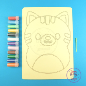 A4 Cat Snuggly Sand Art Kit