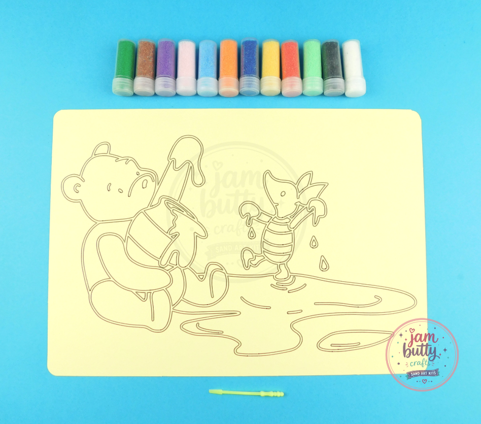 A4 Classic Winnie the Pooh and Piglet Sand Art Kit