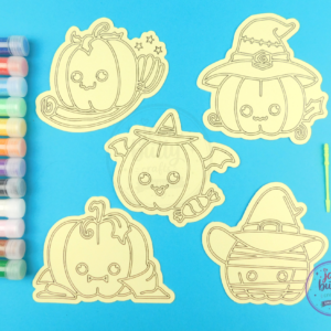 5 Mini's Pumpkins Sand Art Kit