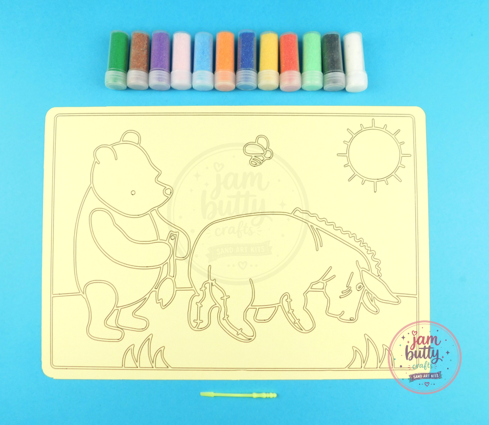 A4 Classic Winnie the Pooh & Eyeore Sand Art Kit