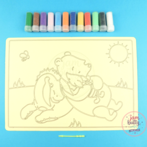A4 Classic Winnie the Pooh, Piglet & Eyeore Sand Art Kit