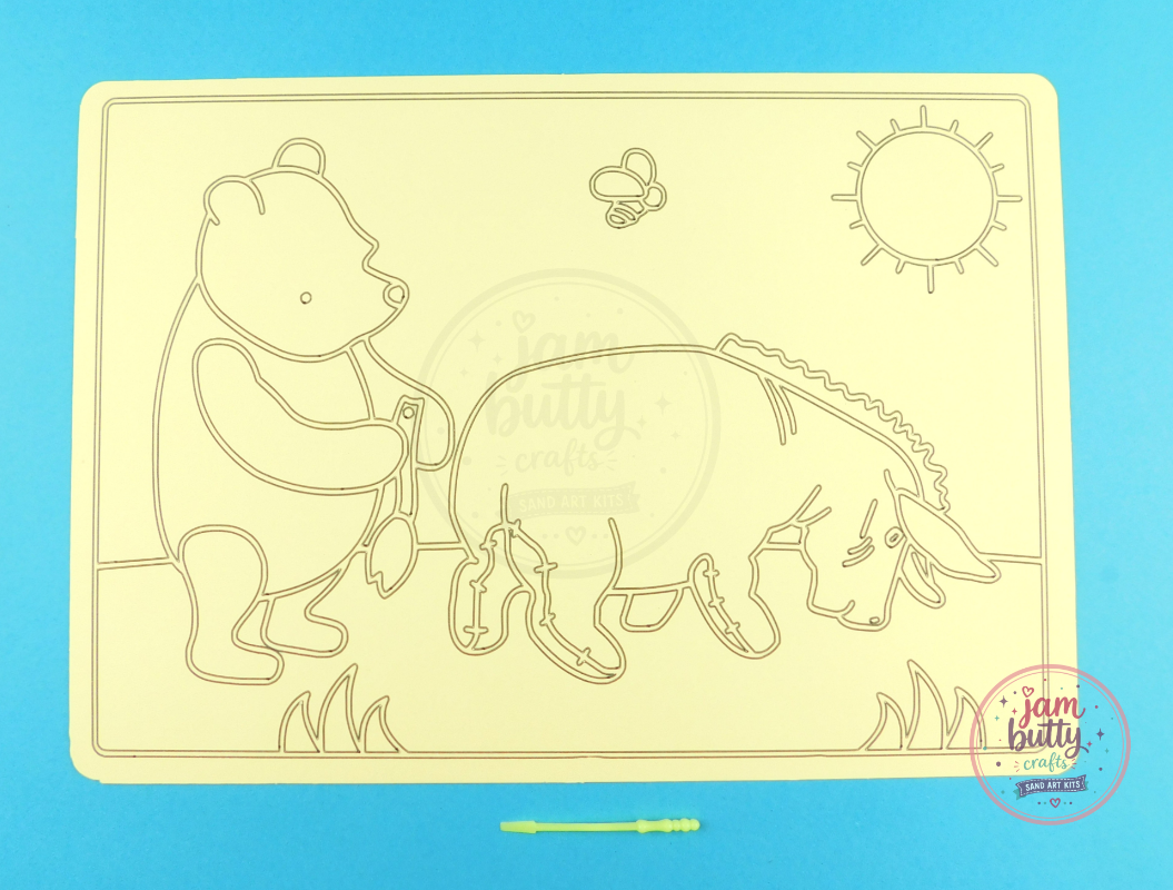 A4 Classic Winnie the Pooh & Eyeore Sand Art Kit - Image 2