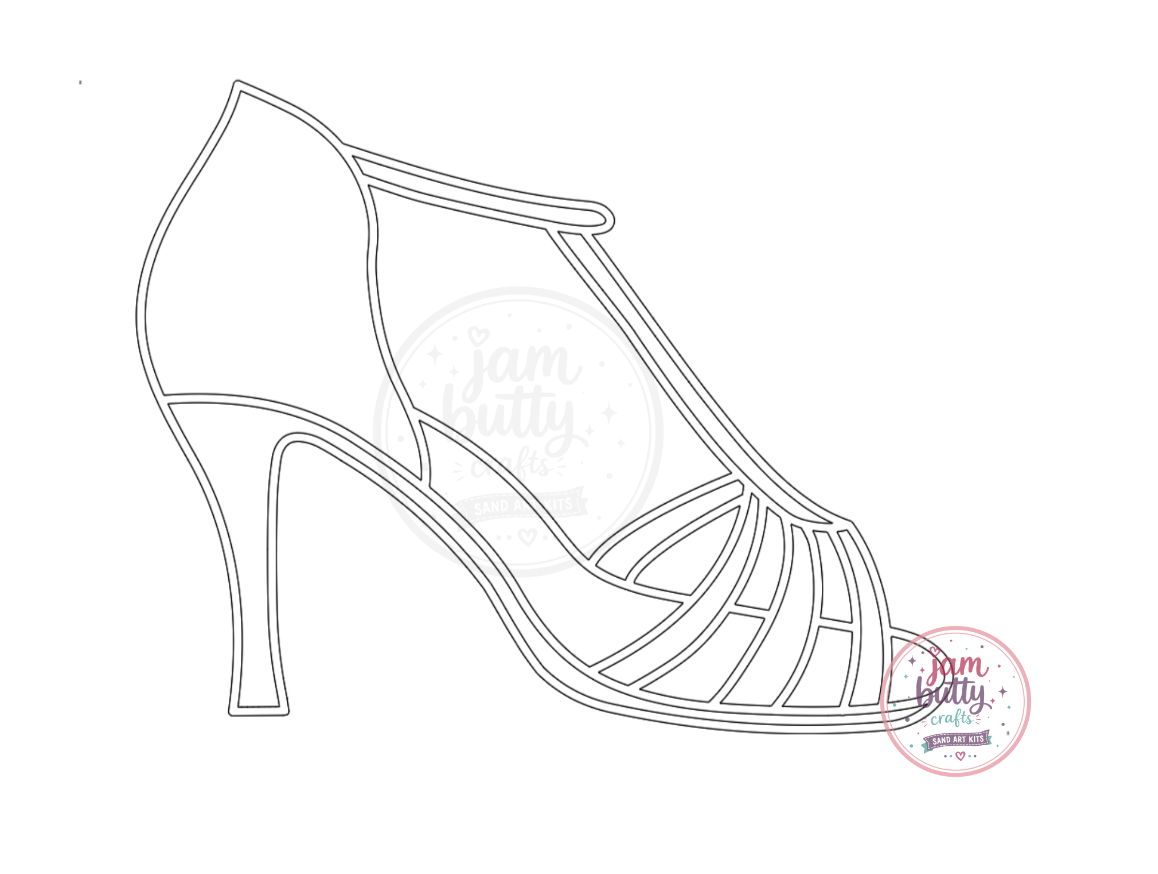 A4 Salsa Shoes Sand Art Kit (Made To Order)