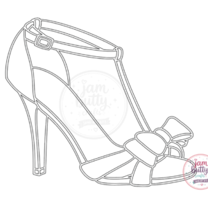A4 High Heel Sandal with Bow Sand Art Kit (Made To Order)